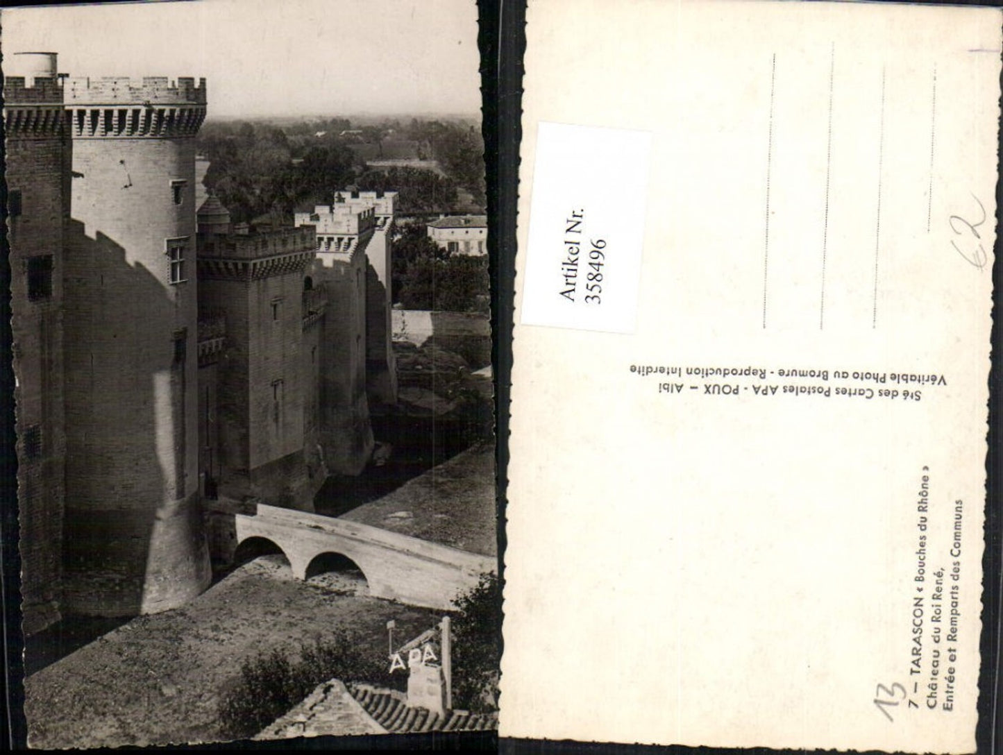 358496,Provence-Alpes-Cote-Azur Bouches-de-Rhone Tarascon Chateau du Roi Rene Schloss