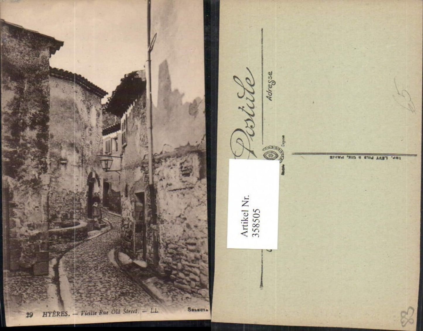 358505,Provence-Alpes-Cote-Azur Var Hyeres Vieille Rue Old Street Gasse