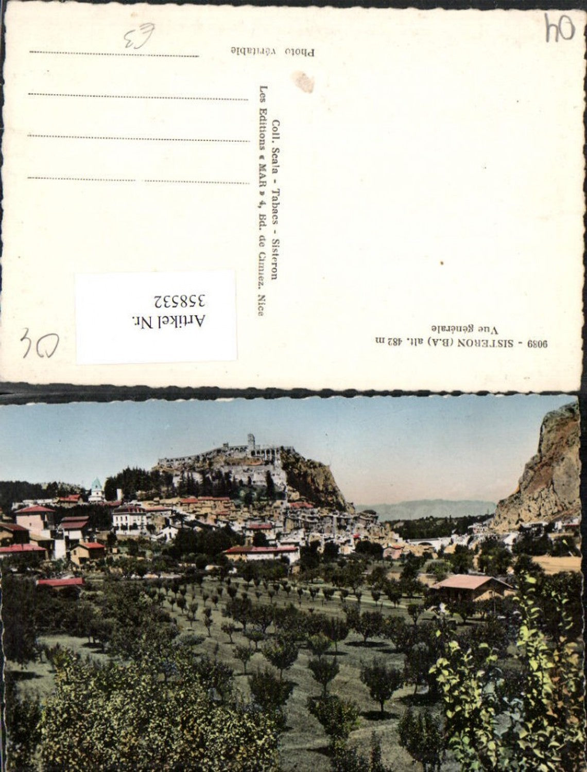 358532,Provence-Alpes-Cote-Azur Prov. Sisteron Vue generale Totale