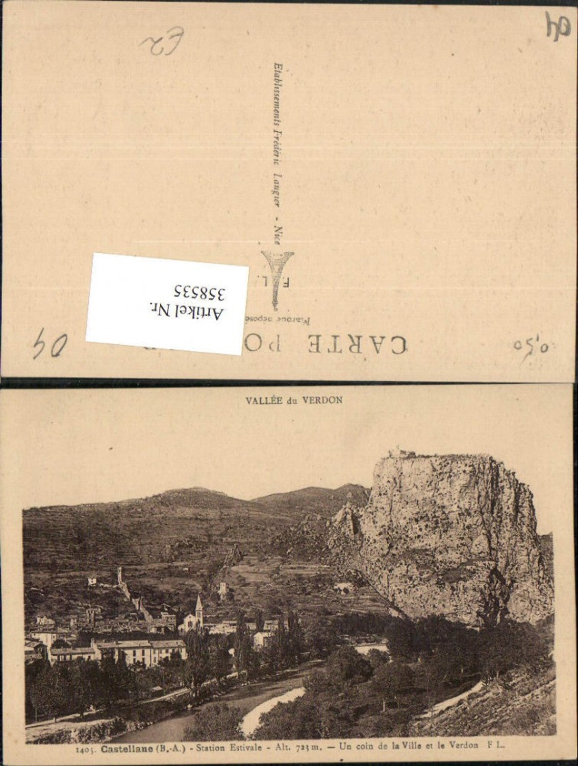 358535,Provence-Alpes-Cote-Azur Prov. Castellane Totale