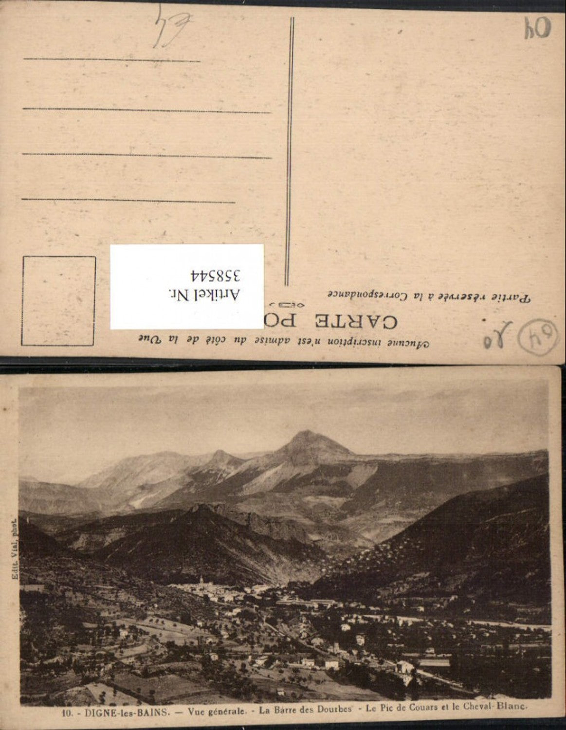 358544,Provence-Alpes-Cote-Azur Prov. Digne-les-Bains Vue generale Totale