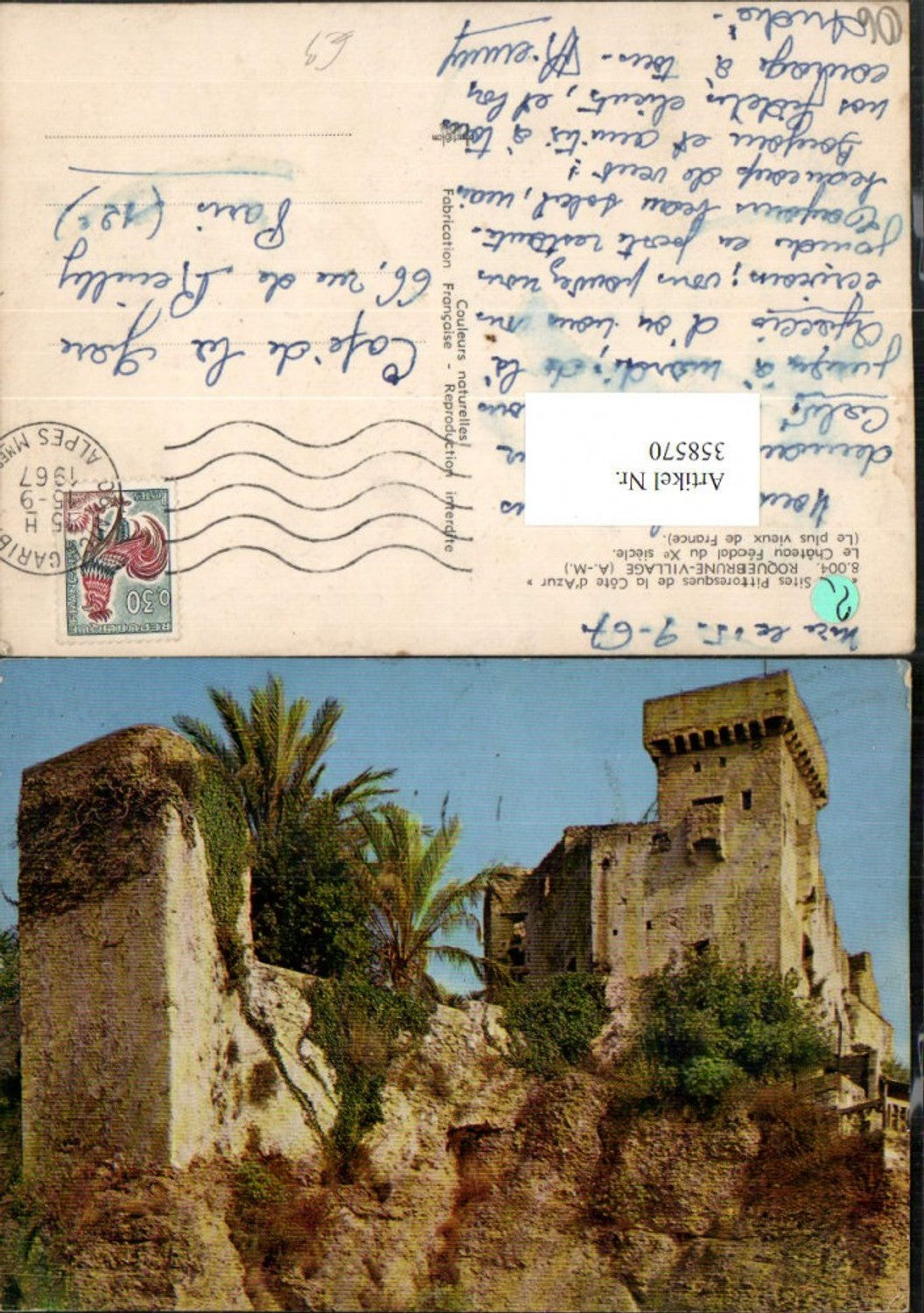 358570,Provence-Alpes-Cote-Azur Alpes-Maritimes Roquebrune-Village Chateau Feodal Burg