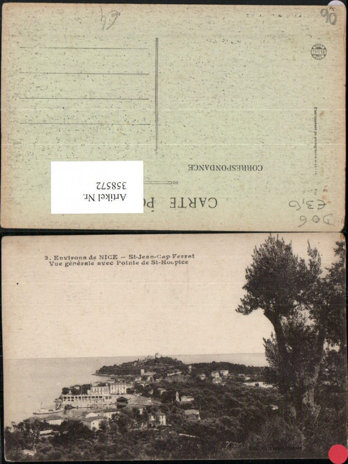 358572,Provence-Alpes-Cote-Azur Alpes-Maritimes Nice Nizza St-Jean Cap Ferrat Totale