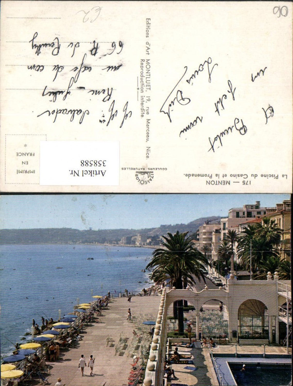 358588,Provence-Alpes-Cote-Azur Alpes-Maritimes Menton La Piscine du Casino et Promenade
