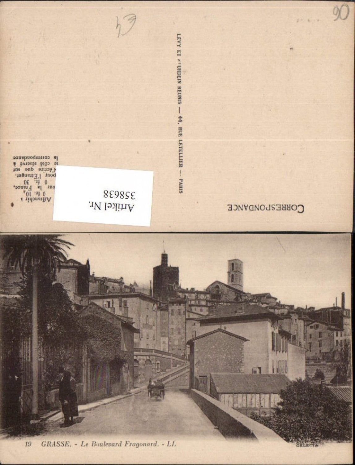 358638,Provence-Alpes-Cote-Azur Alpes-Maritimes Grasse Boulevard Fragonard Teilansicht