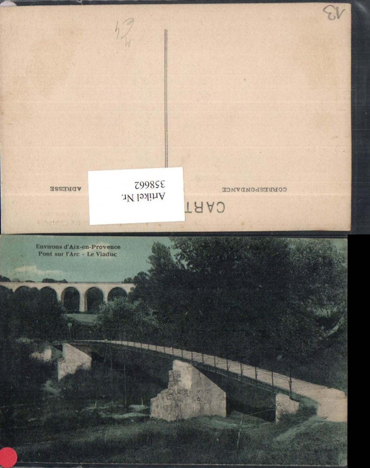 358662,Provence-Alpes-Cote-Azur Bouches-de-Rhone Aix-en-Provence Pont sur l'Arc Viaduc Viadukt
