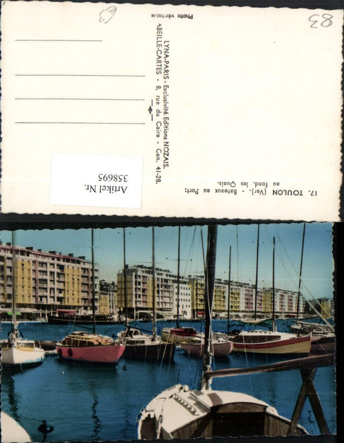 358695,Provence-Alpes-Cote-Azur Var Toulon Bateaux au Port Hafen Boote