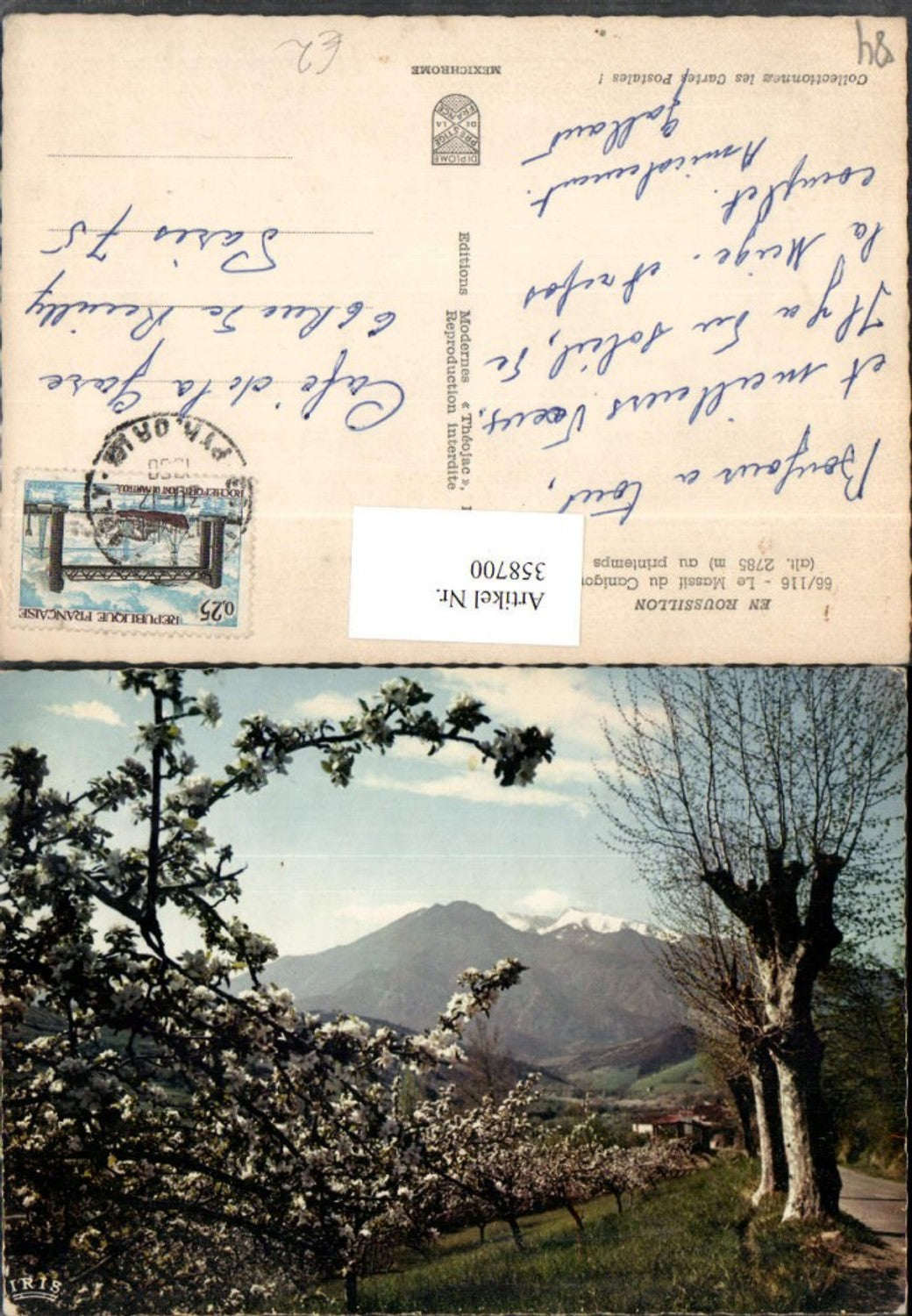 358700,Provence-Alpes-Cote-Azur Vaucluse En Roussillon Massif du Canigou Bergkulisse