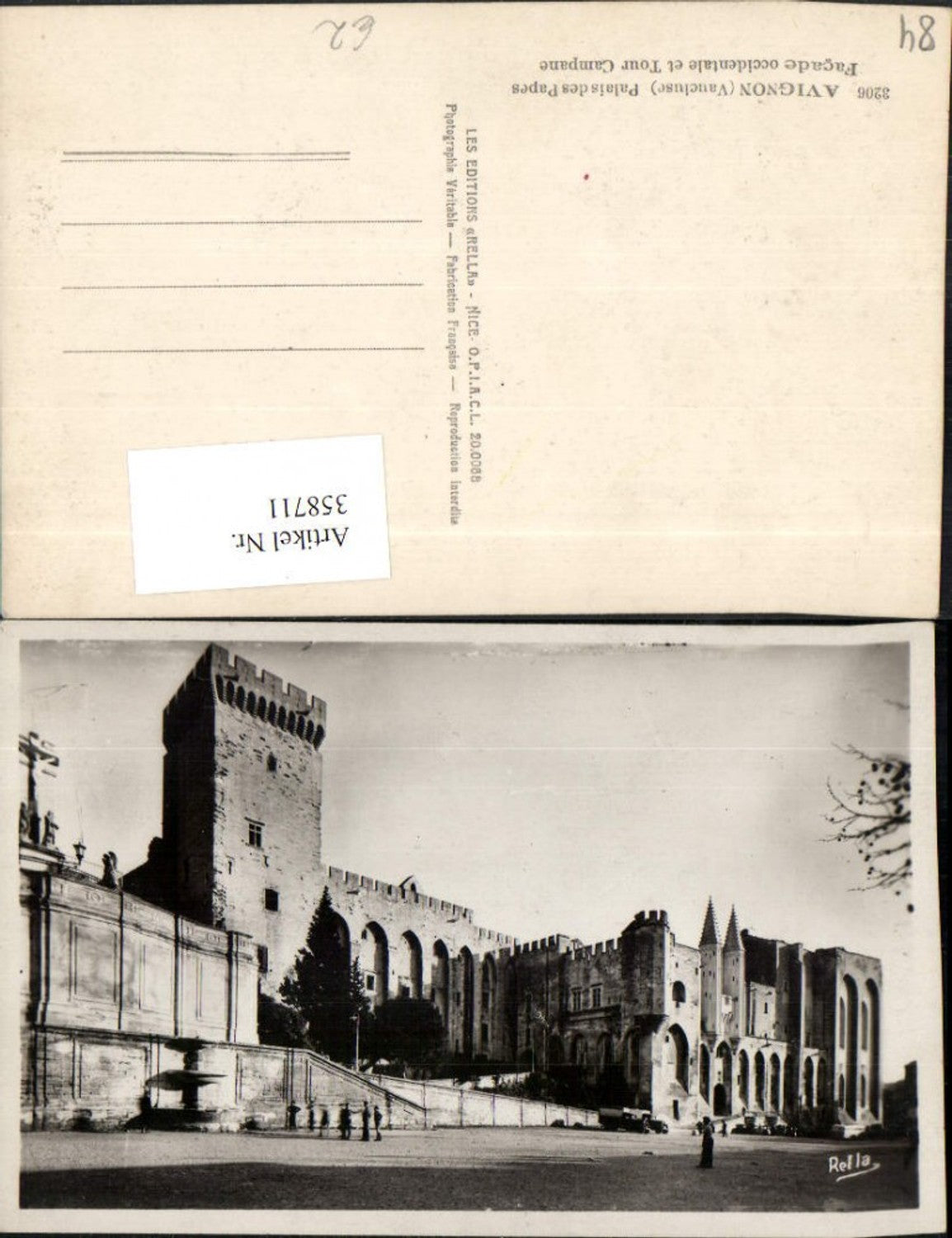 358711,Provence-Alpes-Cote-Azur Vaucluse Avignon Palais des Papes et Tour Campane
