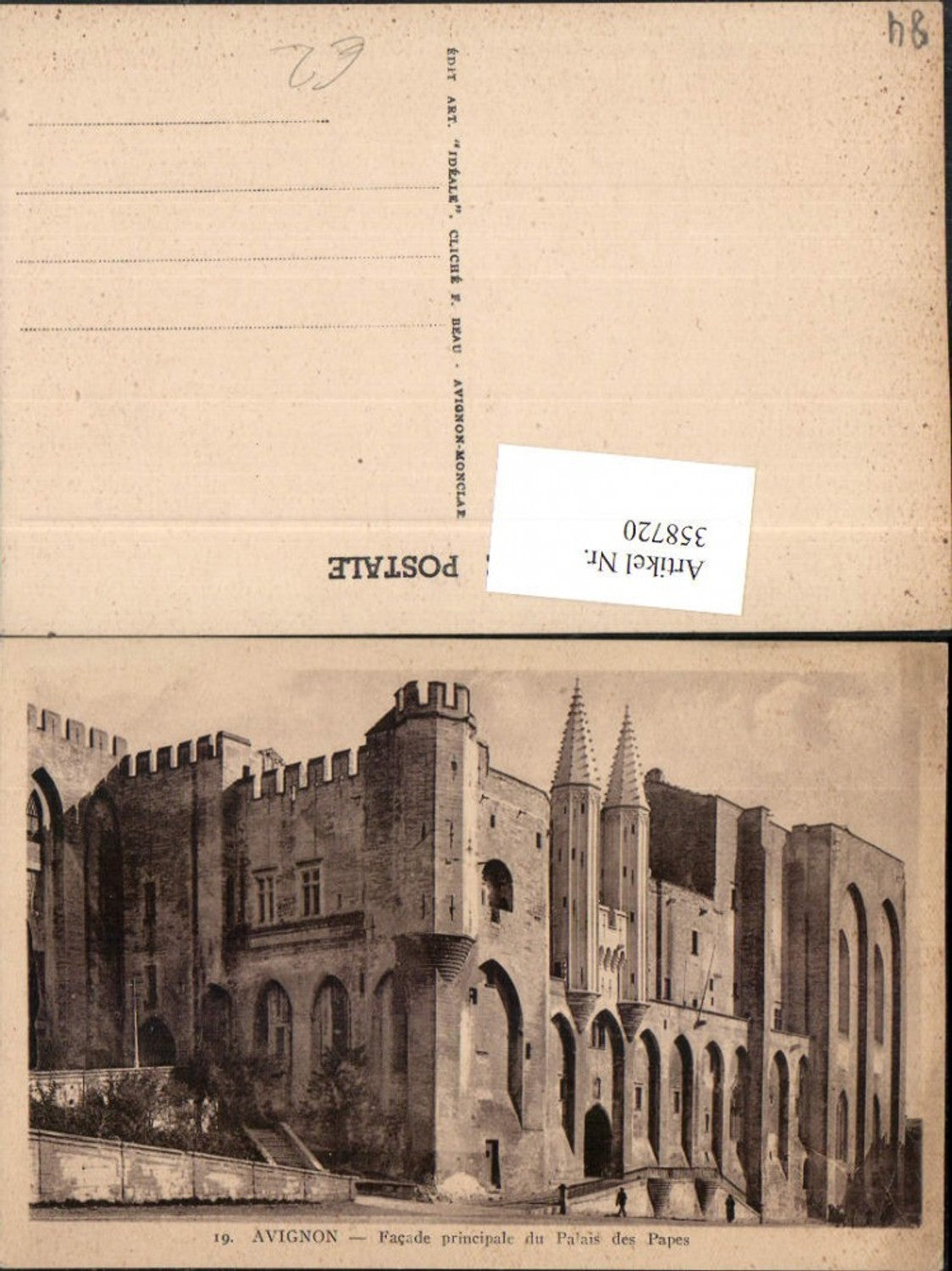 358720,Provence-Alpes-Cote-Azur Vaucluse Avignon Palais des Papes
