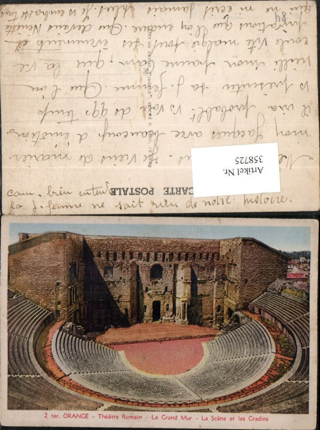 358725,Provence-Alpes-Cote-Azur Vaucluse Orange Theatre Romain Amphitheater