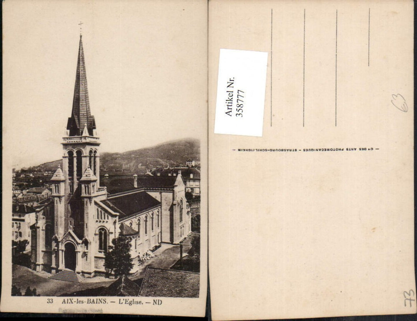 358777,Rhone-Alpes Savoie Aix-les-Bains L'Eglise Kirche