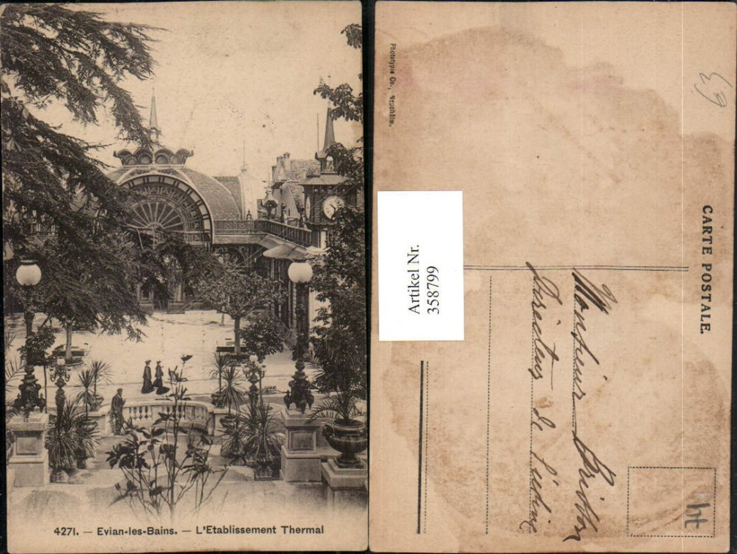 358799,Rhone-Alpes Haute-Savoie Evian-les-Bains L'Etablissement Thermal