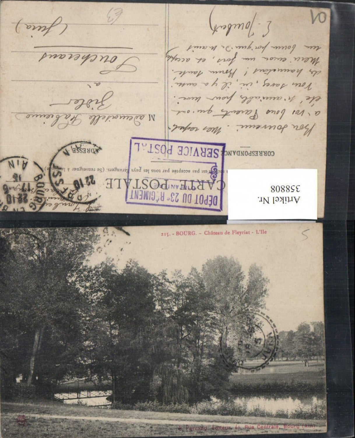 358808,Rhone-Alpes Ain Bourg Chateau de Fleyrait L'Ile Insel