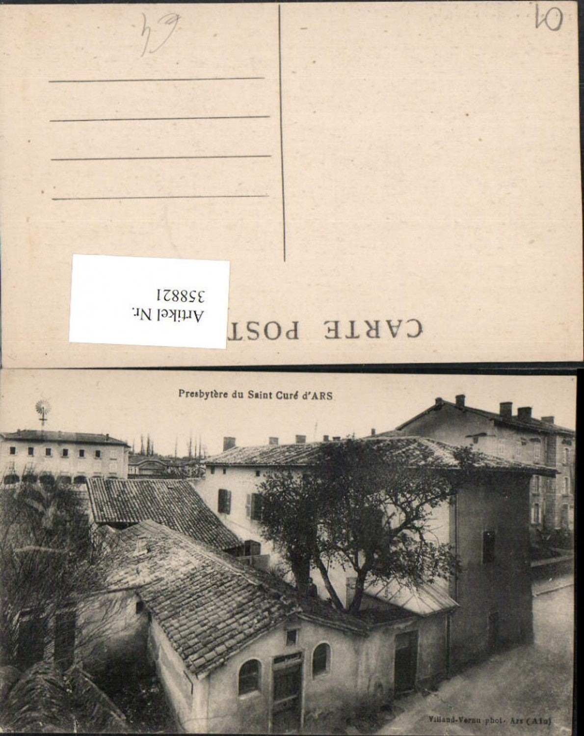 358821,Rhone-Alpes Ain Presbytere du Saint Cure d'Ars Pfarrhaus