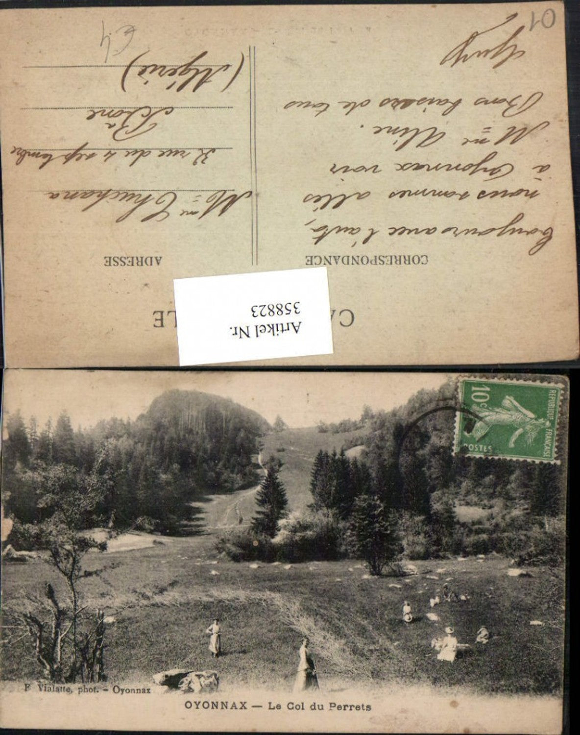 358823,Rhone-Alpes Ain Oyonnax Le Col du Perrets Landschaft