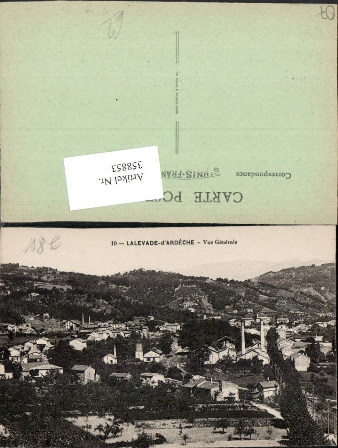 358853,Rhone-Alpes Ardeche Lalevade-d'Ardeche Vue Generale Totale