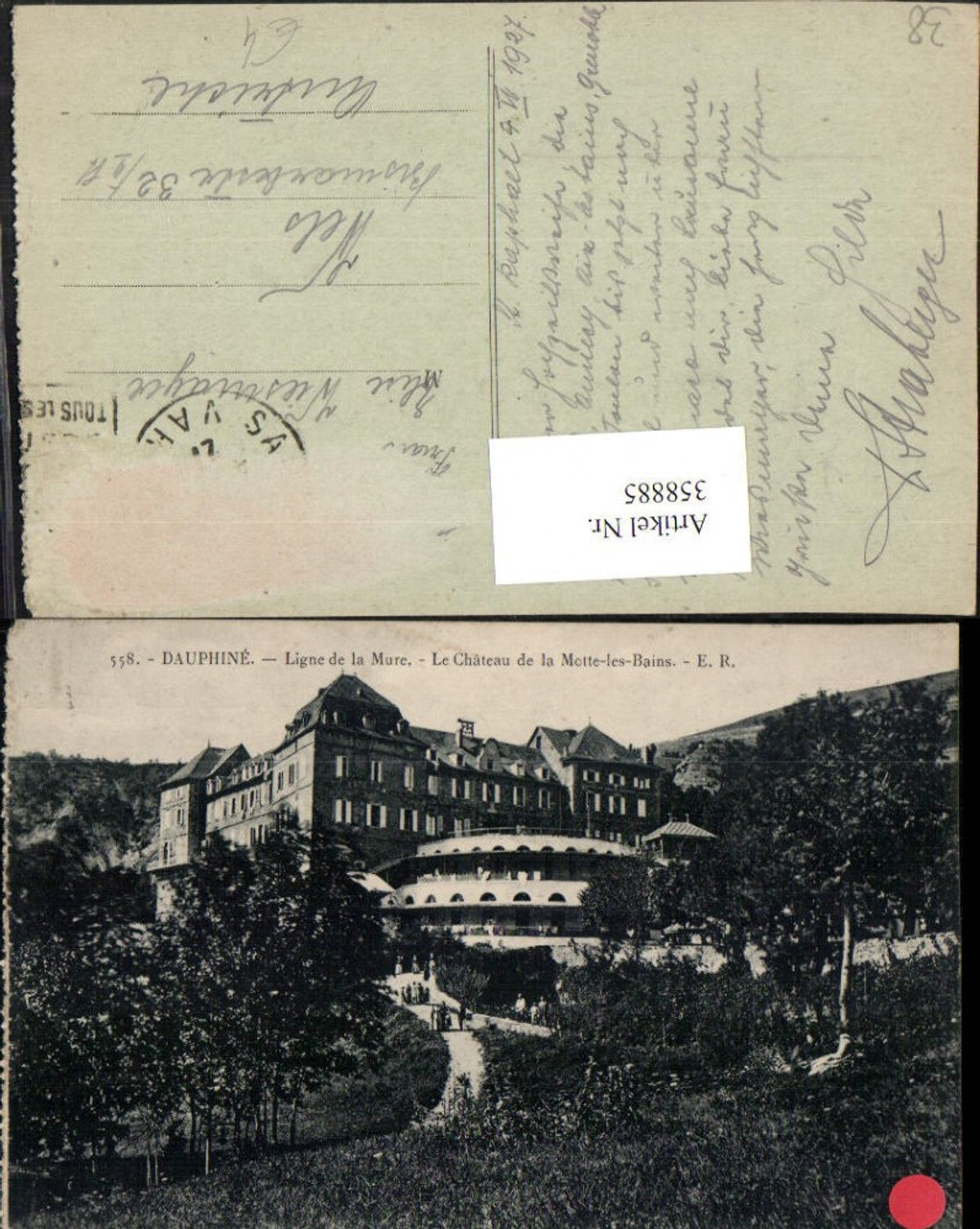 358885,Rhone-Alpes Isere Dauphine Ligne de la Mure Le Chateau de la Motte-les-Bains Schloss