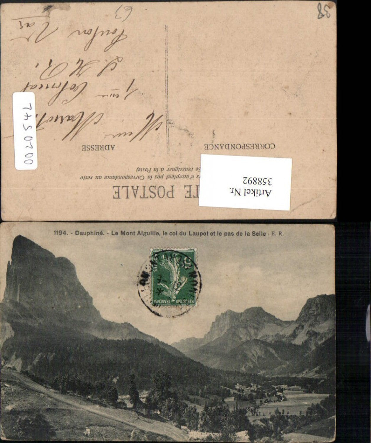 358892,Rhone-Alpes Isere Dauphine Mont Aiguille le col du Laupet et pas de la Selle Bergkulisse