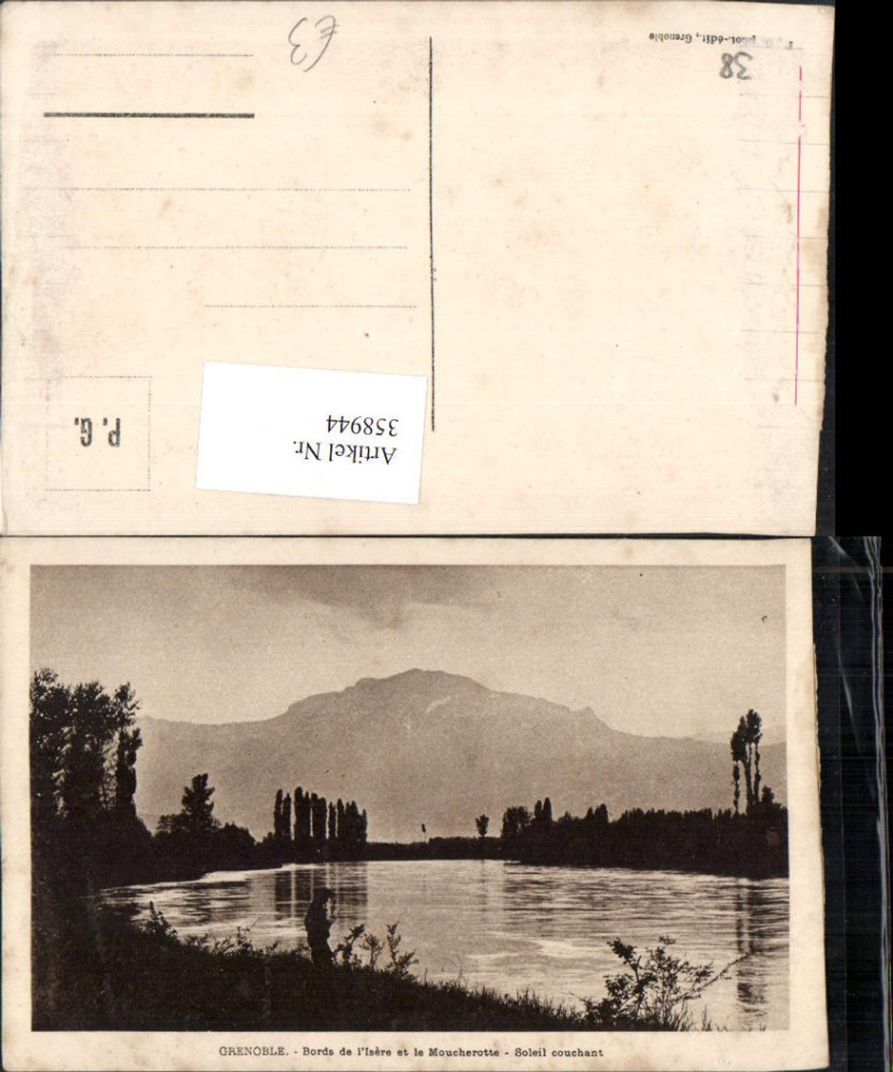 358944,Rhone-Alpes Isere Grenoble Bords de l'Isere et le Moucherotte Bergkulisse