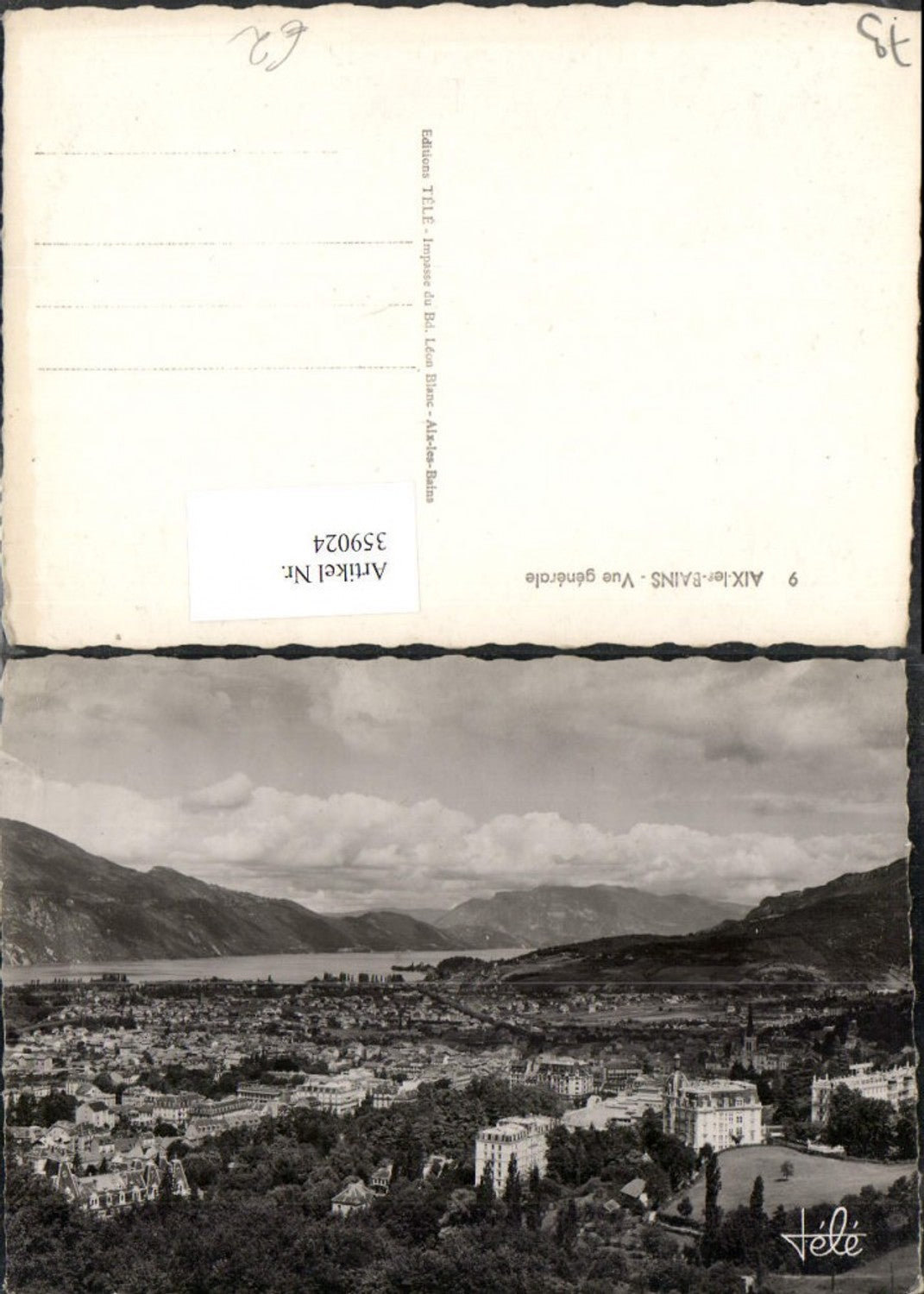 359024,Rhone-Alpes Savoie Aix-les-Bains Vue generale Totale Bergkulisse