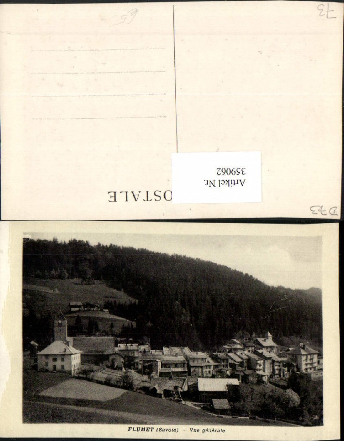 359062,Rhone-Alpes Savoie Flumet Vue generale Totale