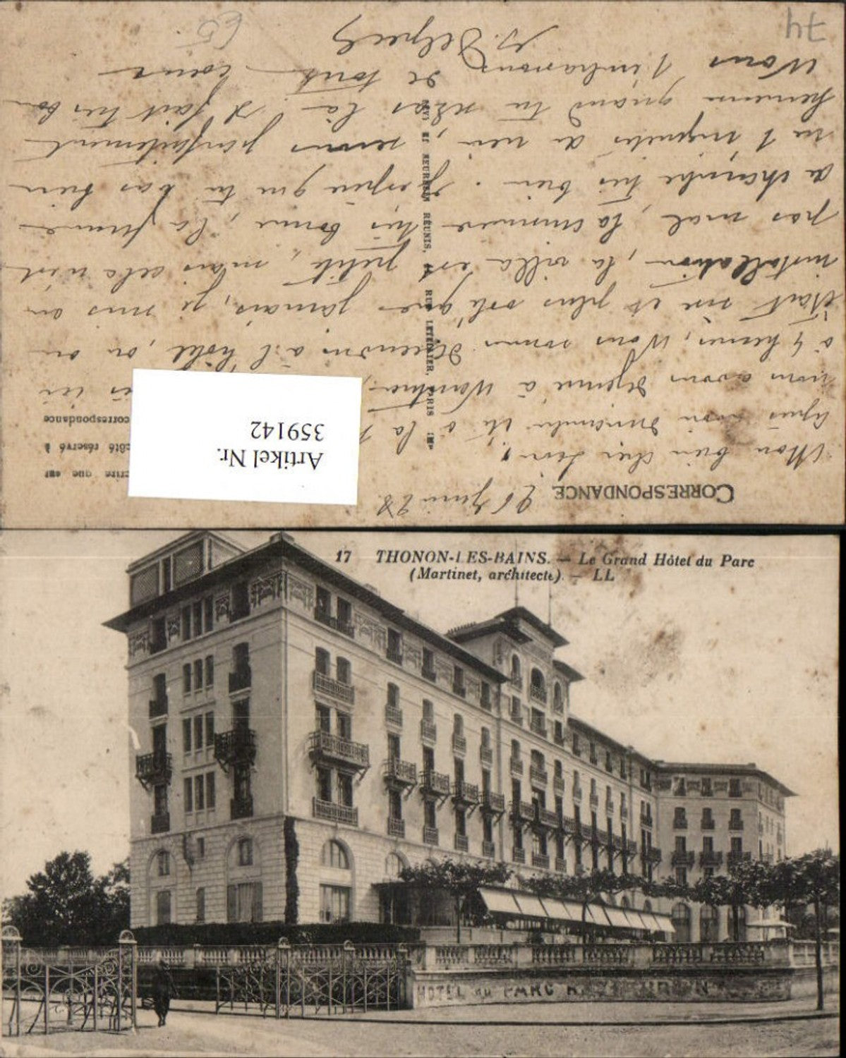 359142,Rhone-Alpes Haute-Savoie Thonon-les-Bains Le Grand Hotel du Parc