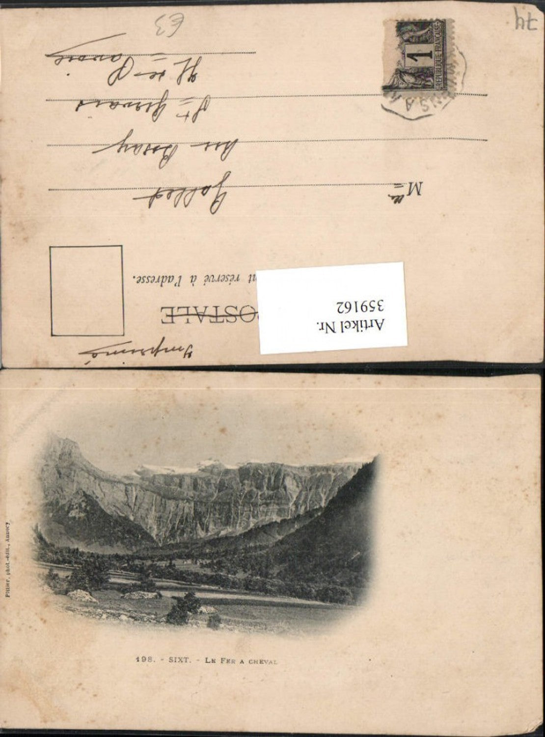 359162,Rhone-Alpes Haute-Savoie Sixt Le Fer a Cheval Bergkulisse