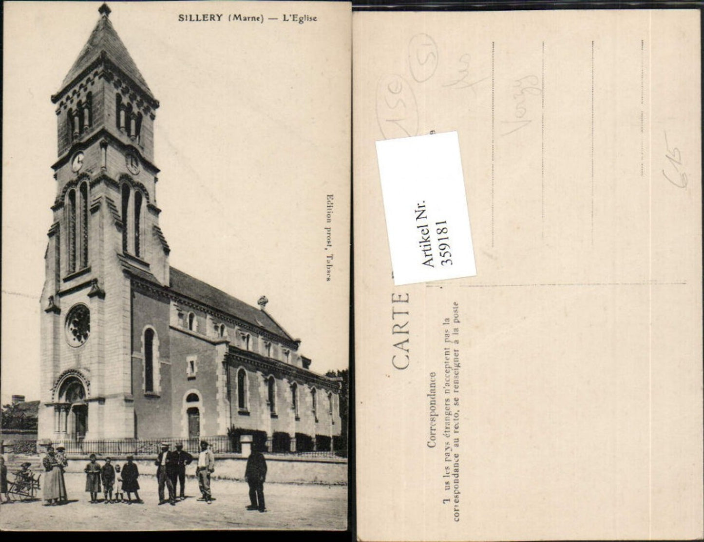 359181,Champagne-Ardenne Marne Sillery L'Eglise Kirche