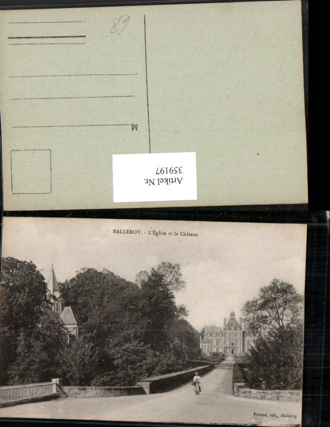 359197,Champagne-Ardenne Marne Balleroy L'Eglise et le Chateau Kirche Schloss