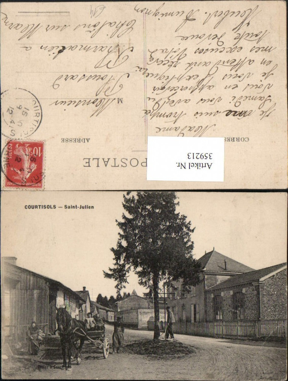 359213,Champagne-Ardenne Marne Courtisols Saint-Julien Straßenansicht