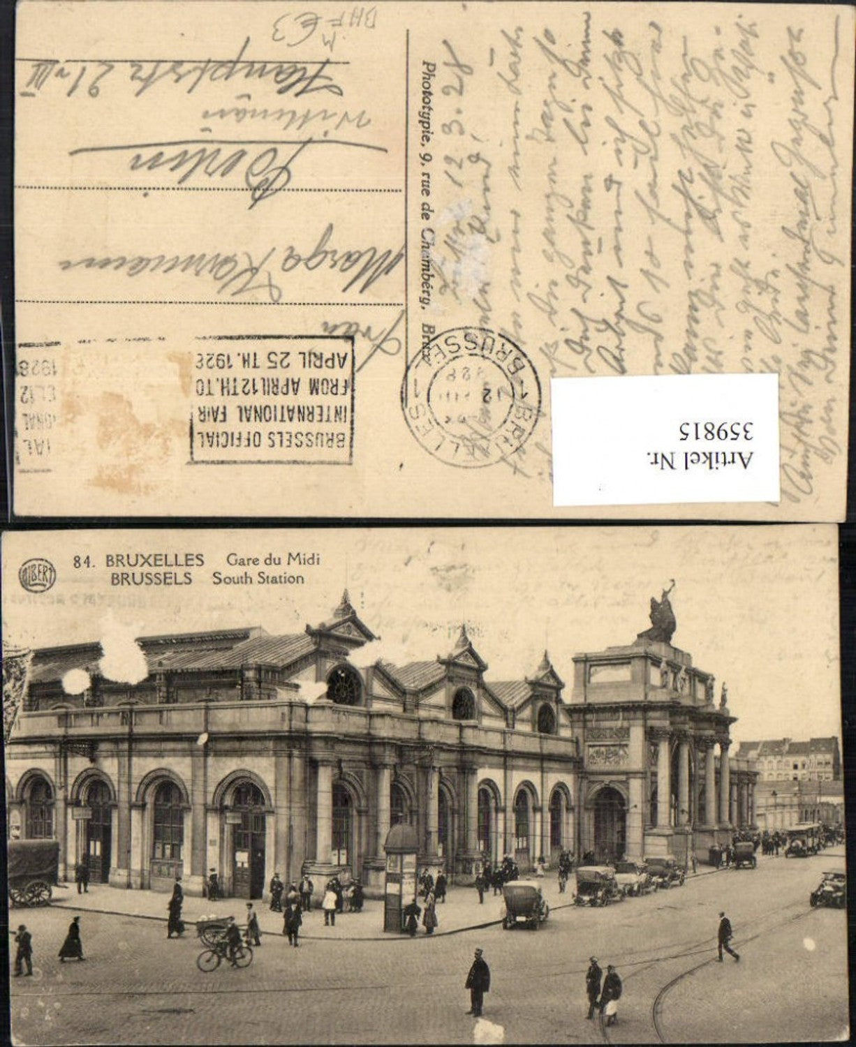 359815,Belgium Bruxelles Brüssel Gare du Midi Bahnhof