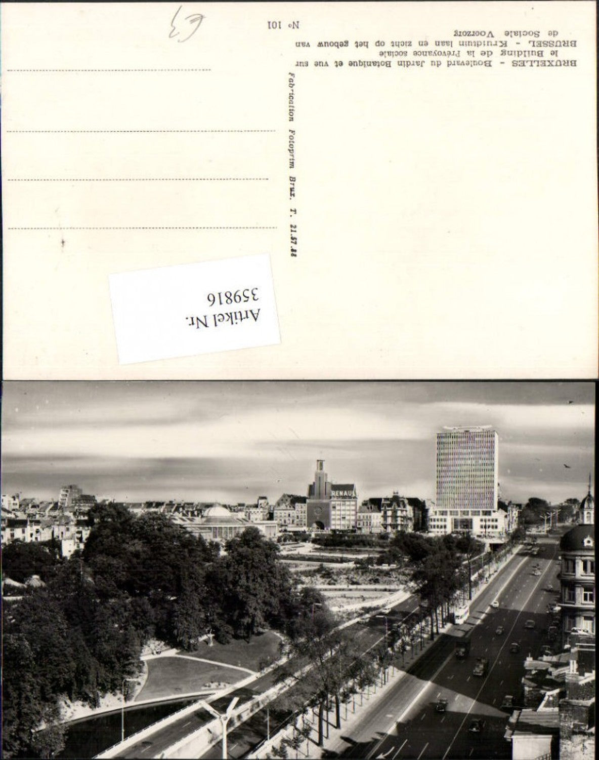 359816,Belgium Bruxelles Brüssel Boulevard du Jardin Botanique