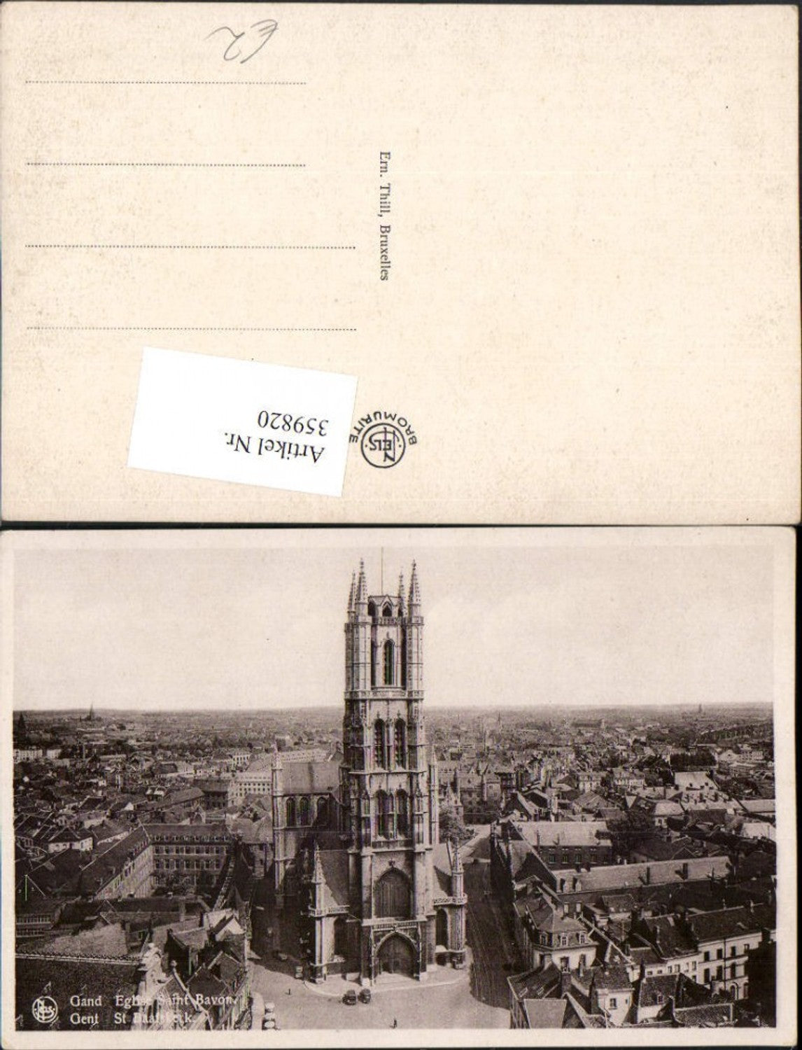 359820,Belgium Gand Gent Teilansicht Eglise Saint Bavon Kirche