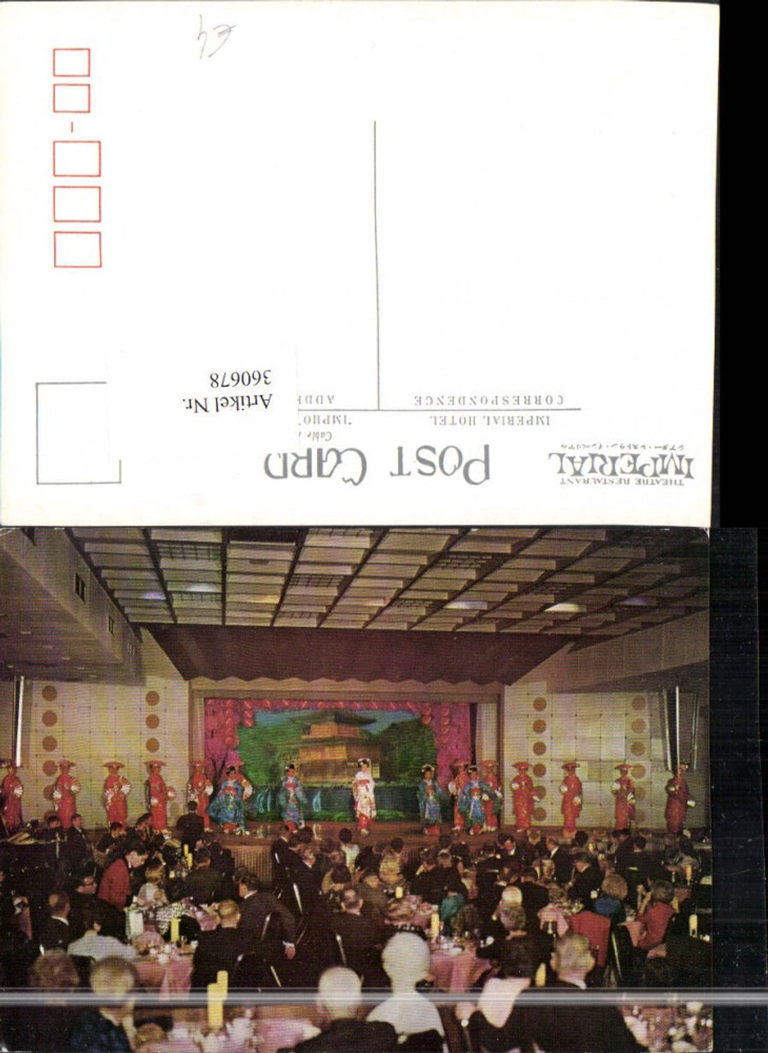 360678,Japan Tokyo Tokio Imperial Hotel Theater Aufführung Kimono