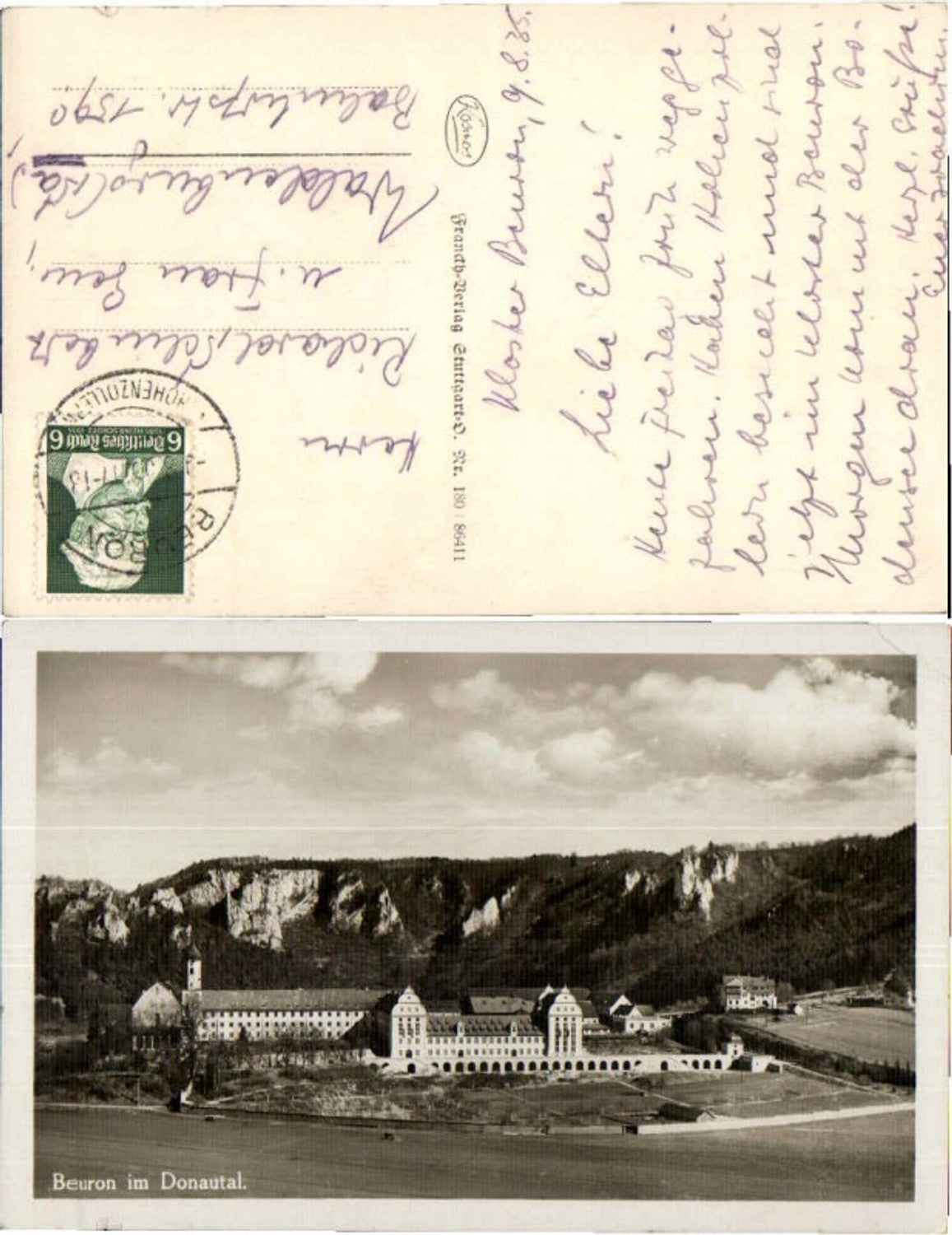 59819, Beuron in the Danube Valley Monastery 1940