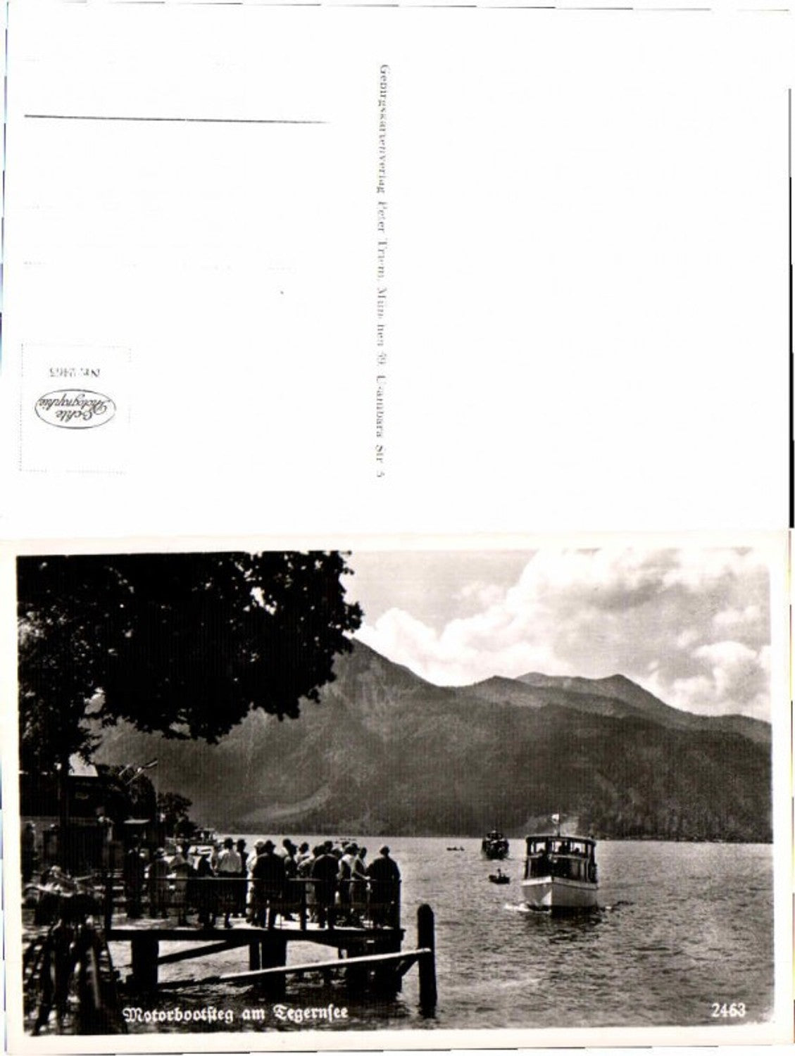59924, Motorboat jetty Tegernsee Motorboat