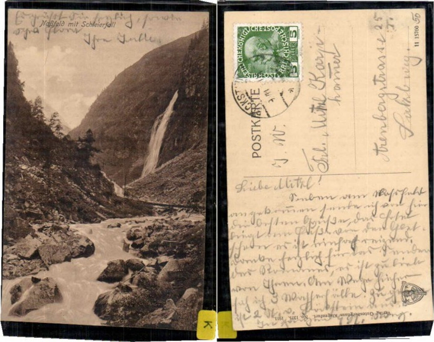 60150,Naßfeld mit Schleierfall b. Böckstein Badgastein