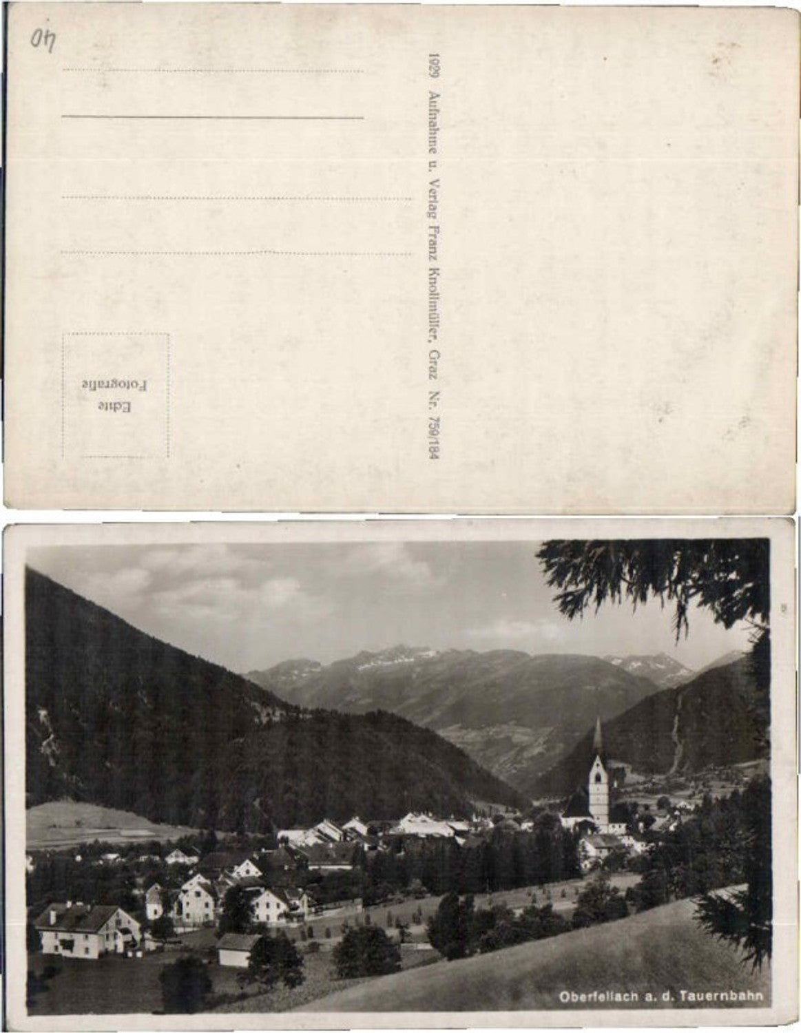 60154,Obervellach a.d. Tauernbahn Totale pub Knollmüller 759-184
