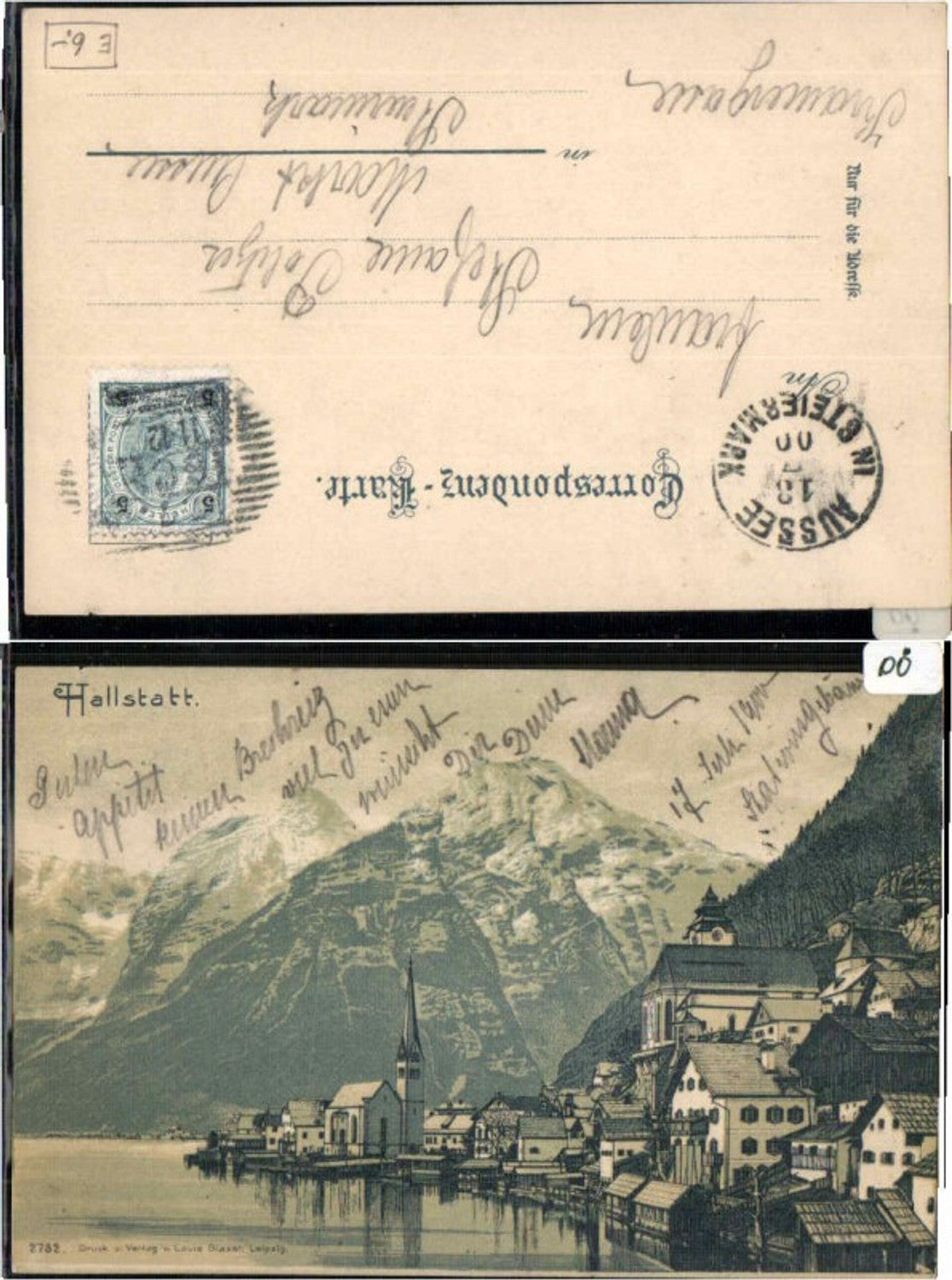 60286,Rare AK Hallstatt Partie um 1900