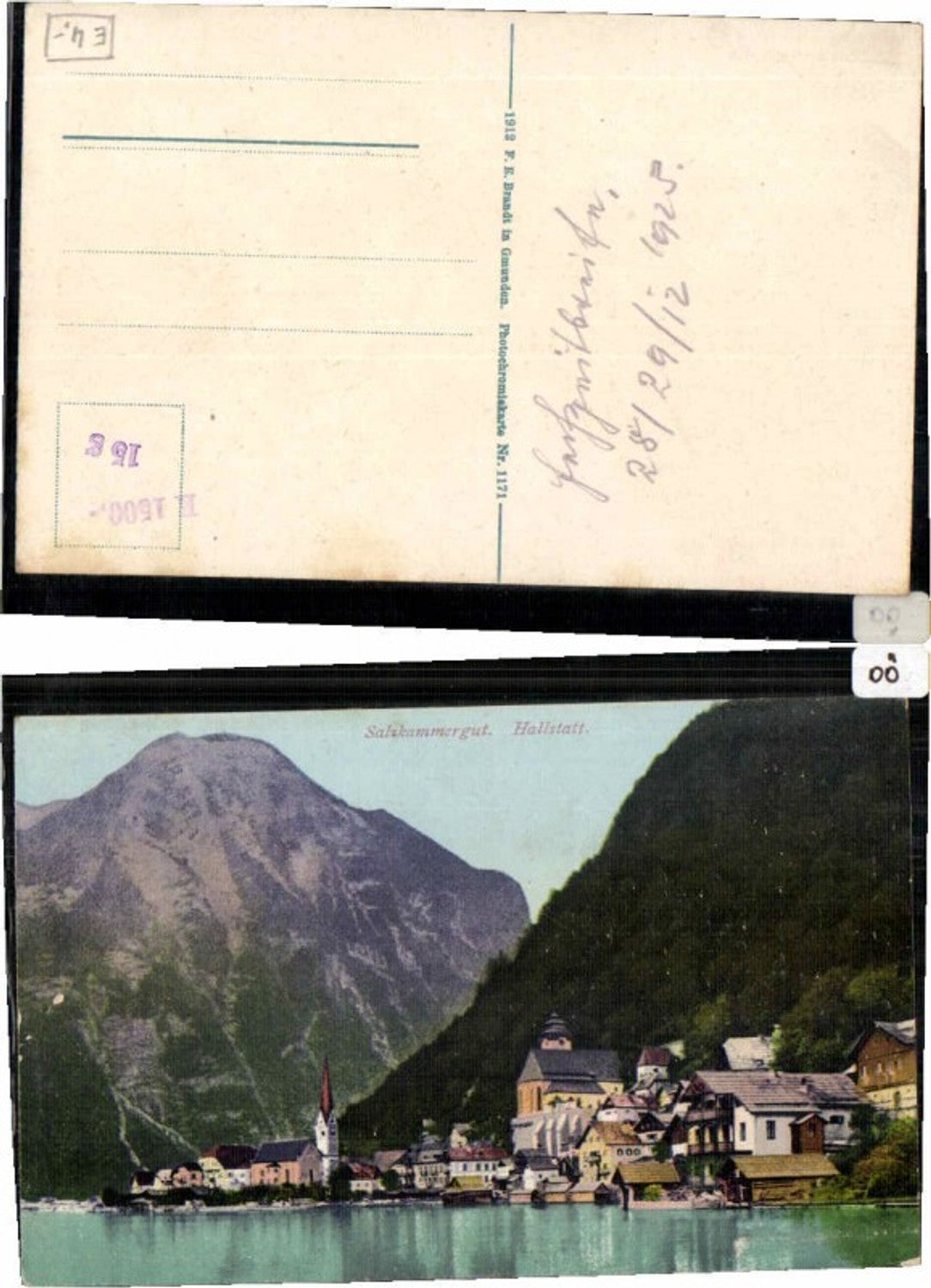 60305,Hallstatt Schöne Partie pub Brandt 1171