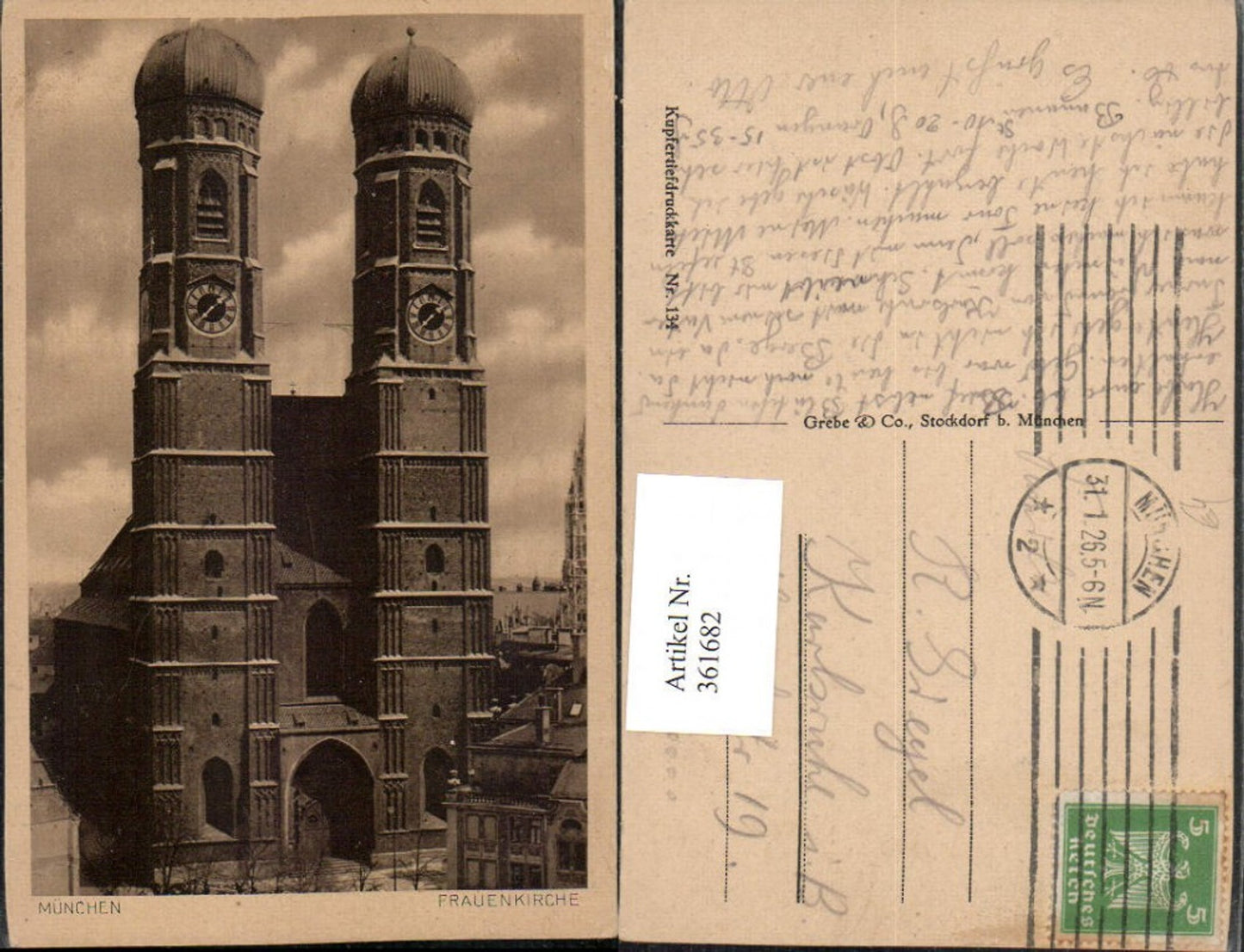 361682,München Frauenkirche Kirche Türme