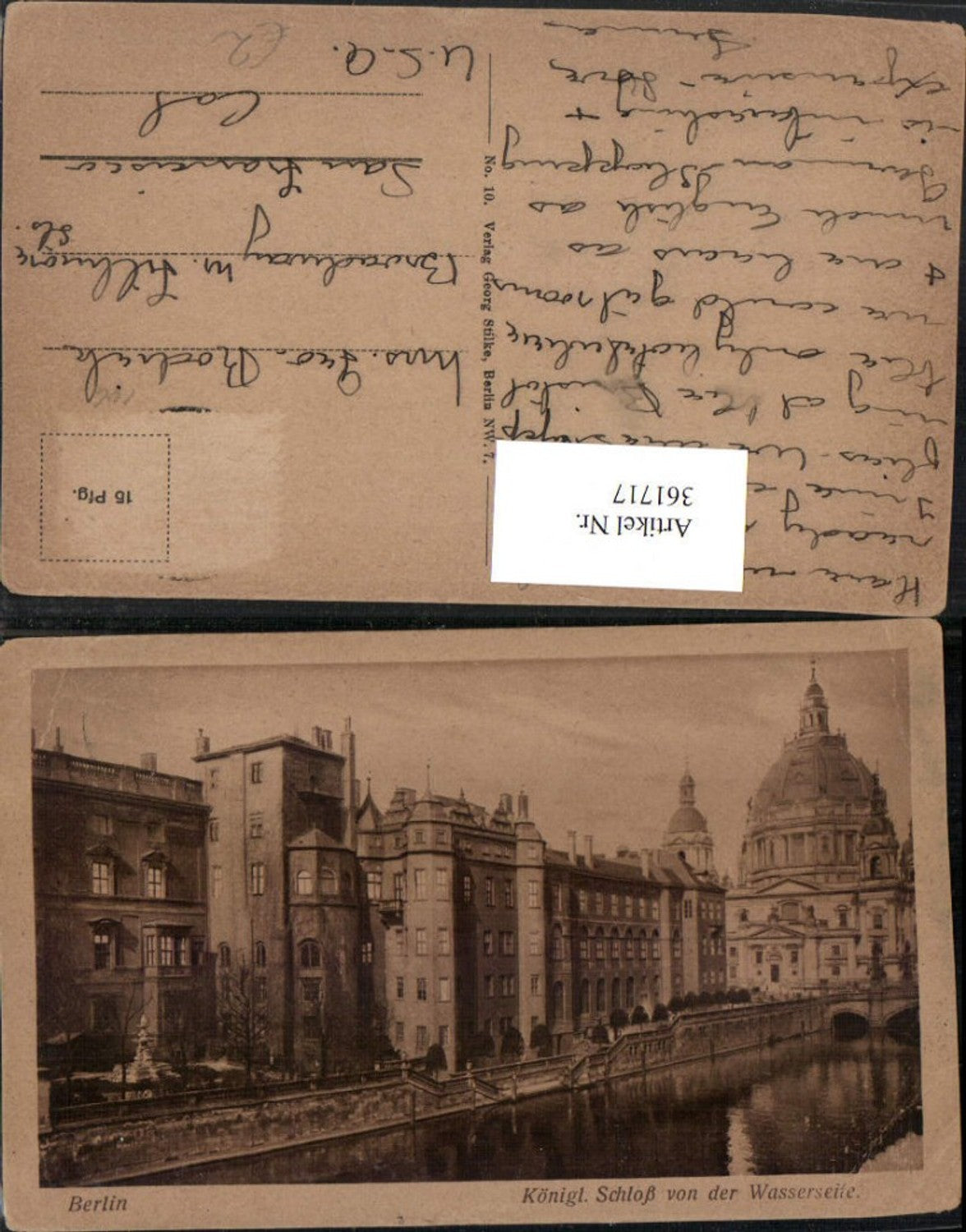 361717,Berlin Königliches Schloss von der Wasserseite