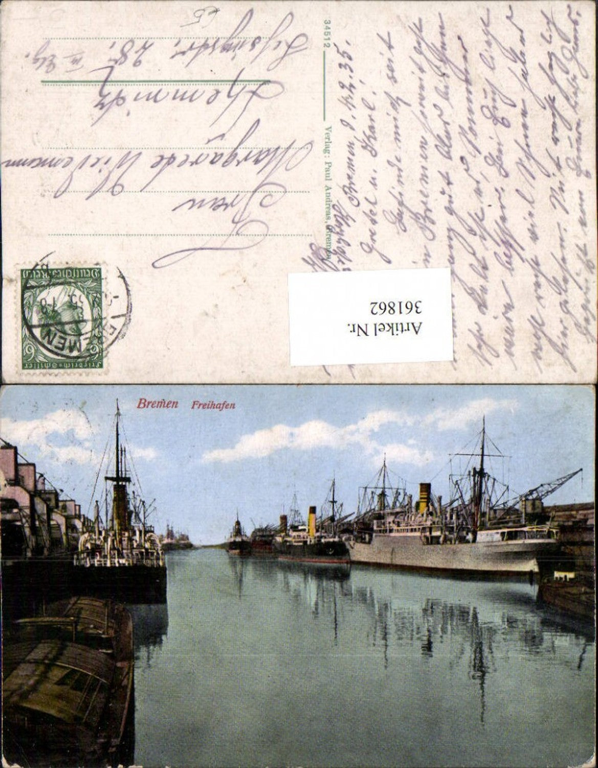 361862,Bremen Freihafen Dampfer Schiffe