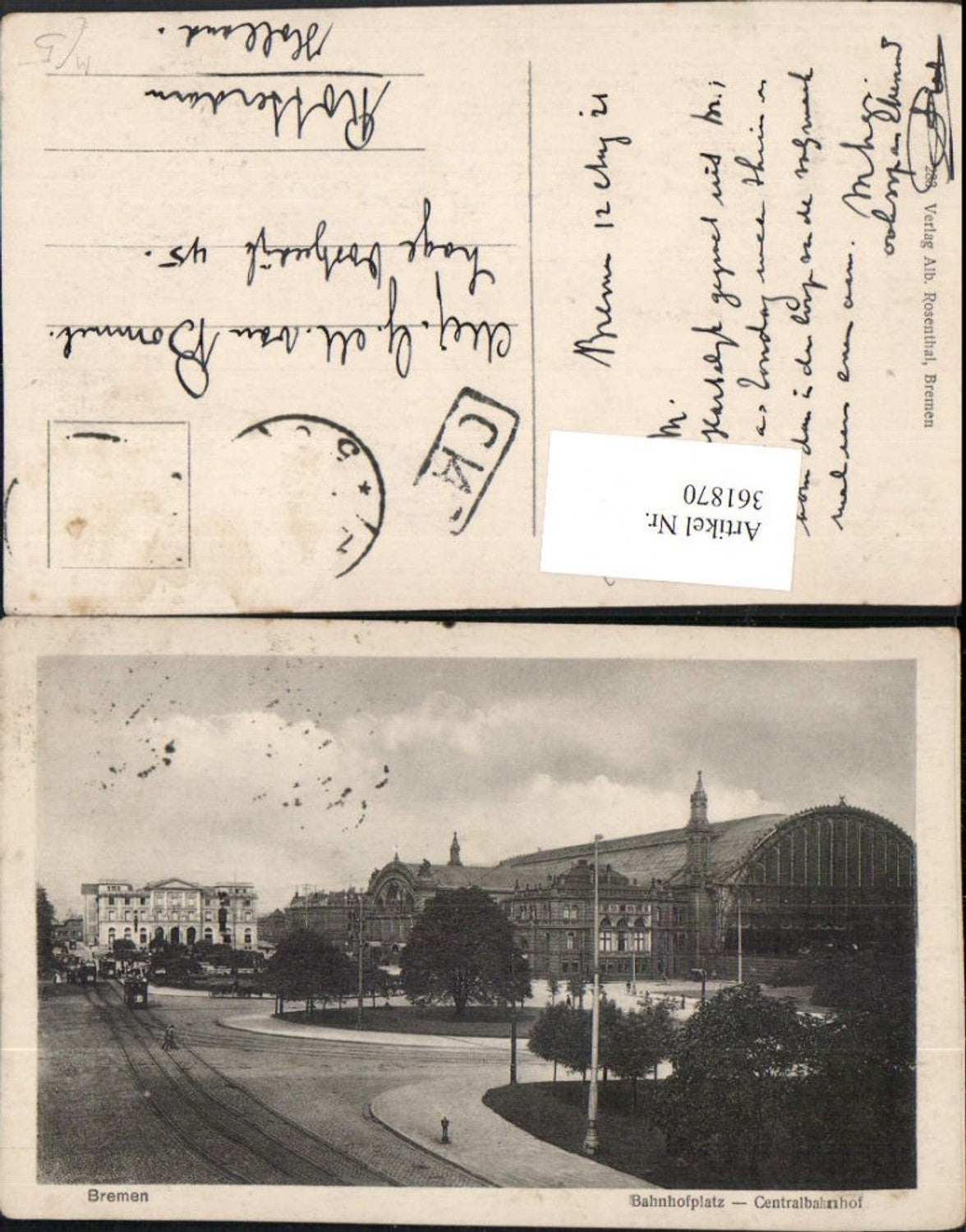 361870,Bremen Bahnhofplatz Zentralbahnhof Bahnhof