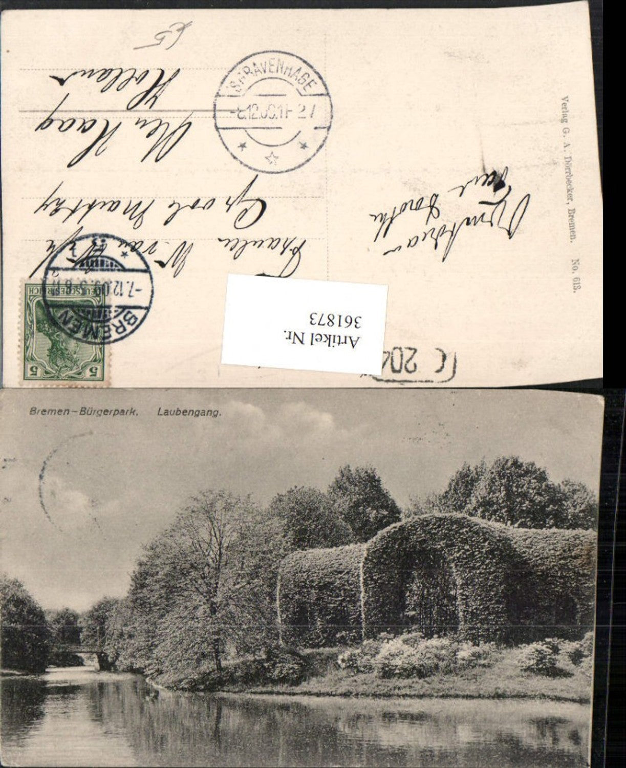 361873,Bremen Bürgerpark Laubengang