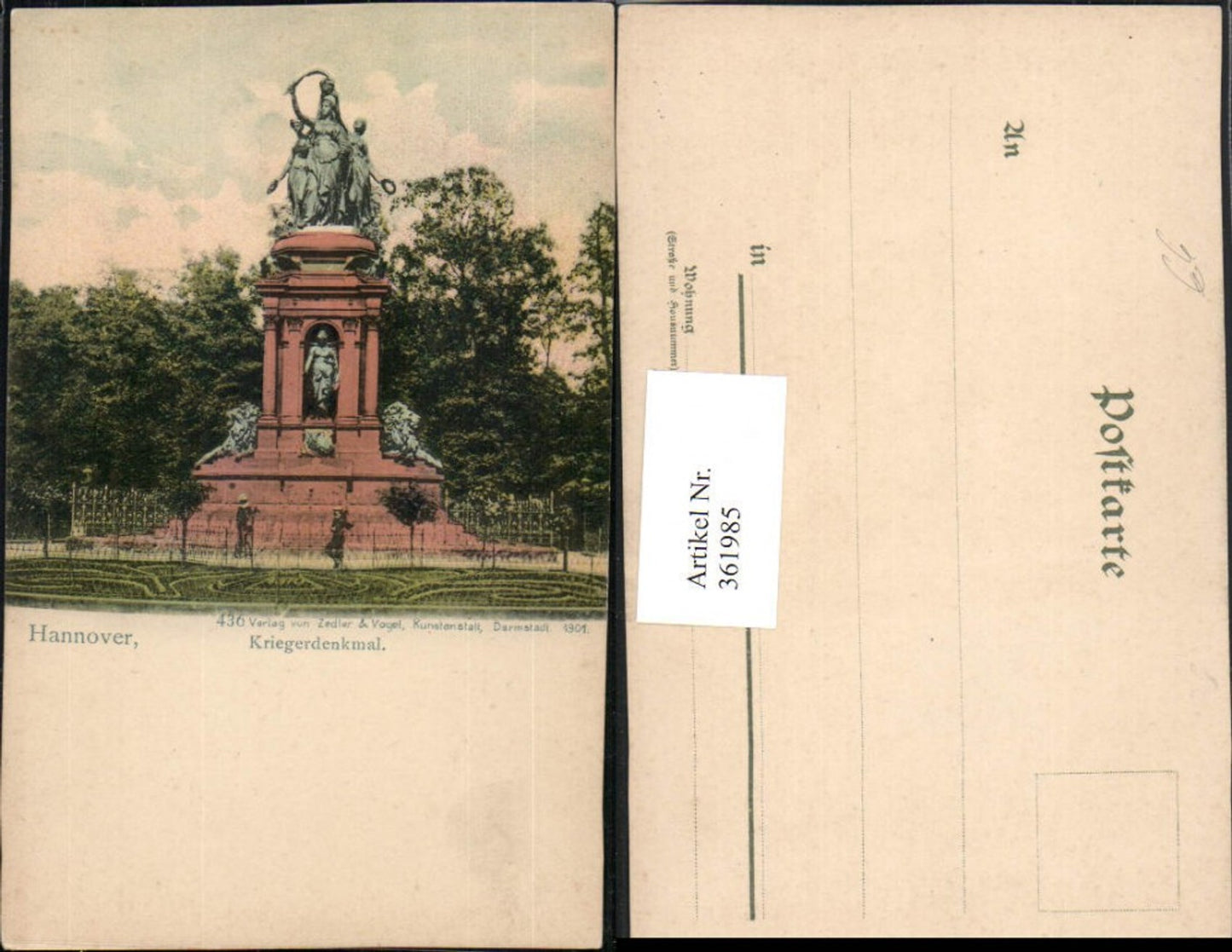 361985,Hannover Kriegerdenkmal Monument