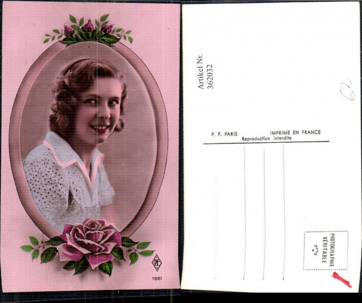 362032, Woman Flowers Rose Passepartout