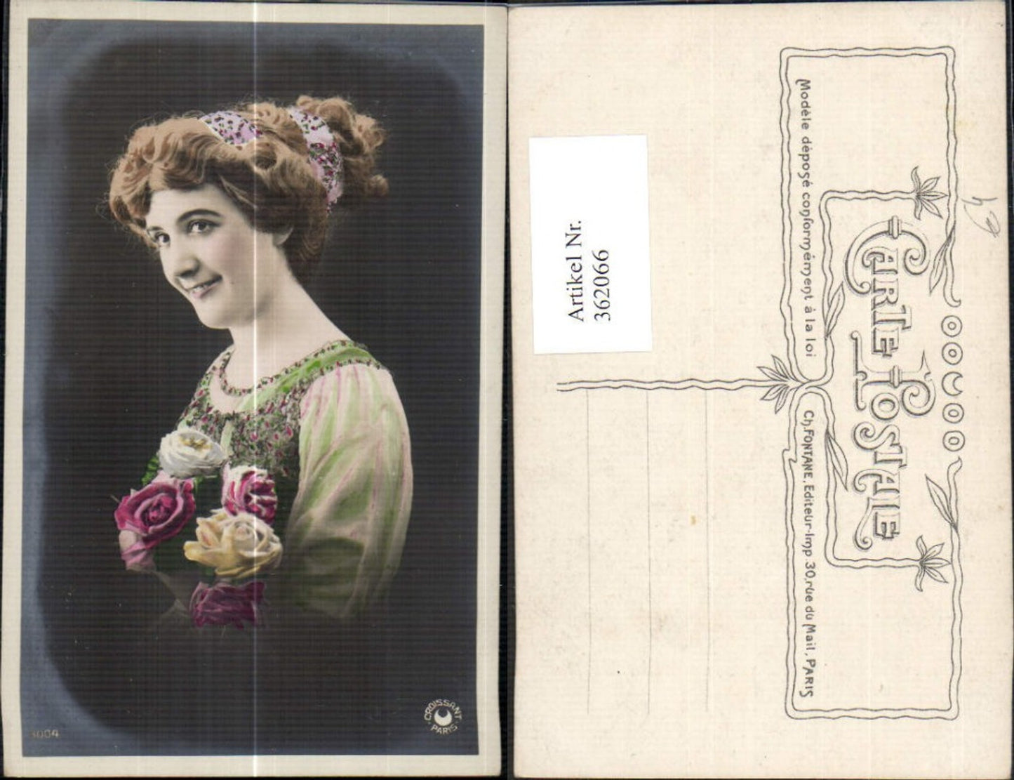 362066,Frau Haarband Rosen Blumen Strauß