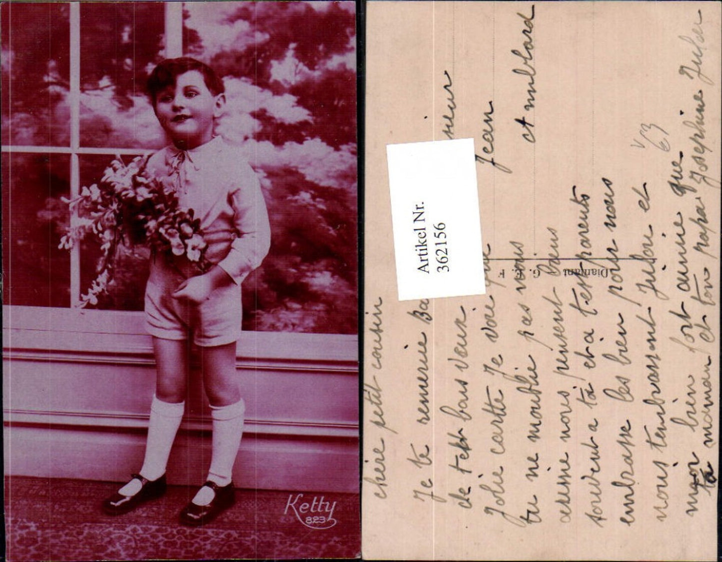 362156, Child boy with bouquet of flowers, flowers, pub, Ketty 823